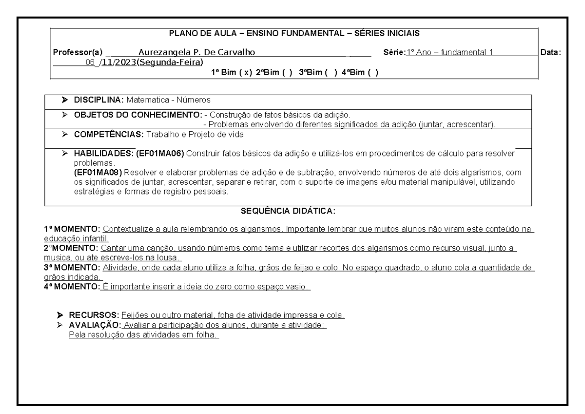 Planos De Aula E Atividades Para Ano Matem Tica Ensino Fundamental