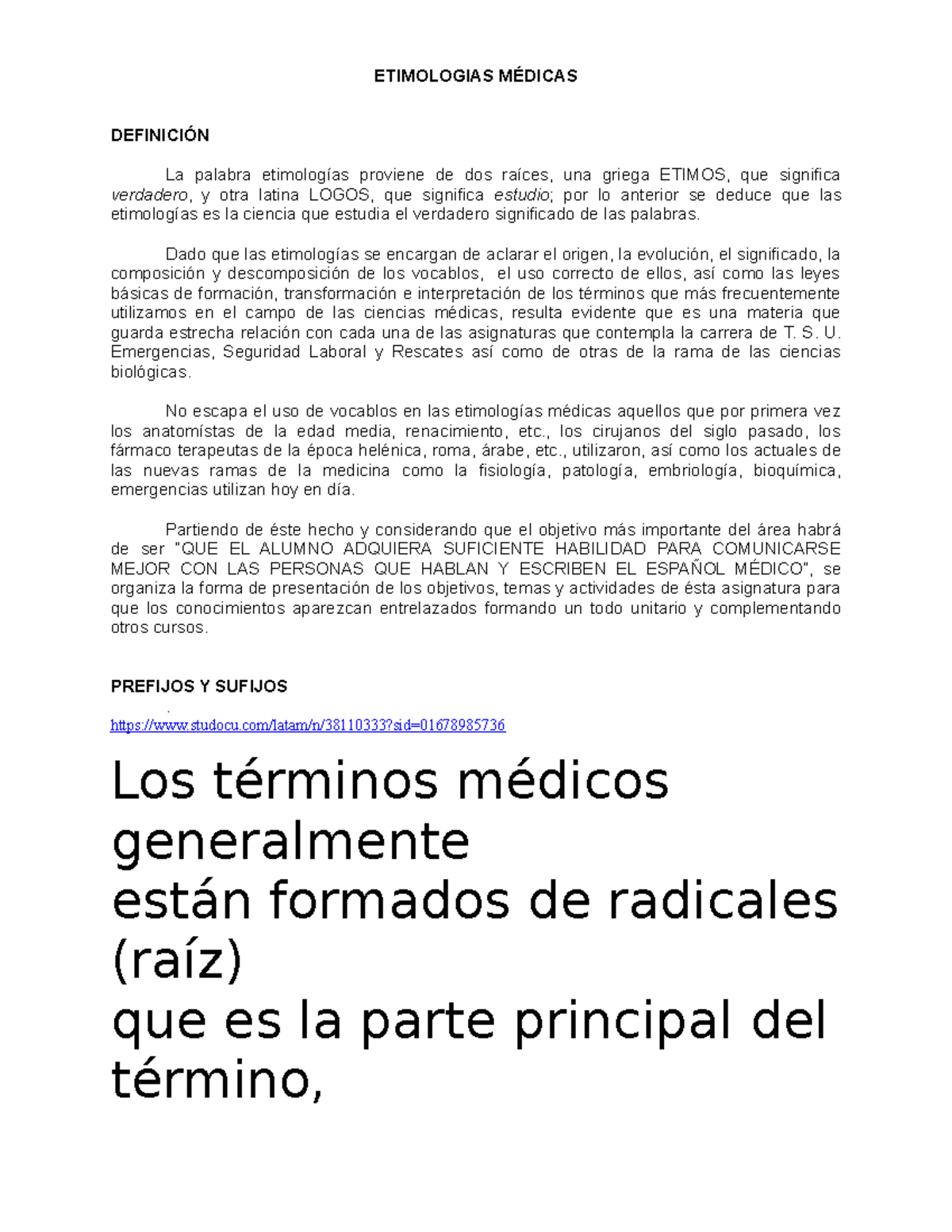 Significado de Análisis - La palabra análisis se forma del prefijo griego  ana, que significa 'de - Studocu