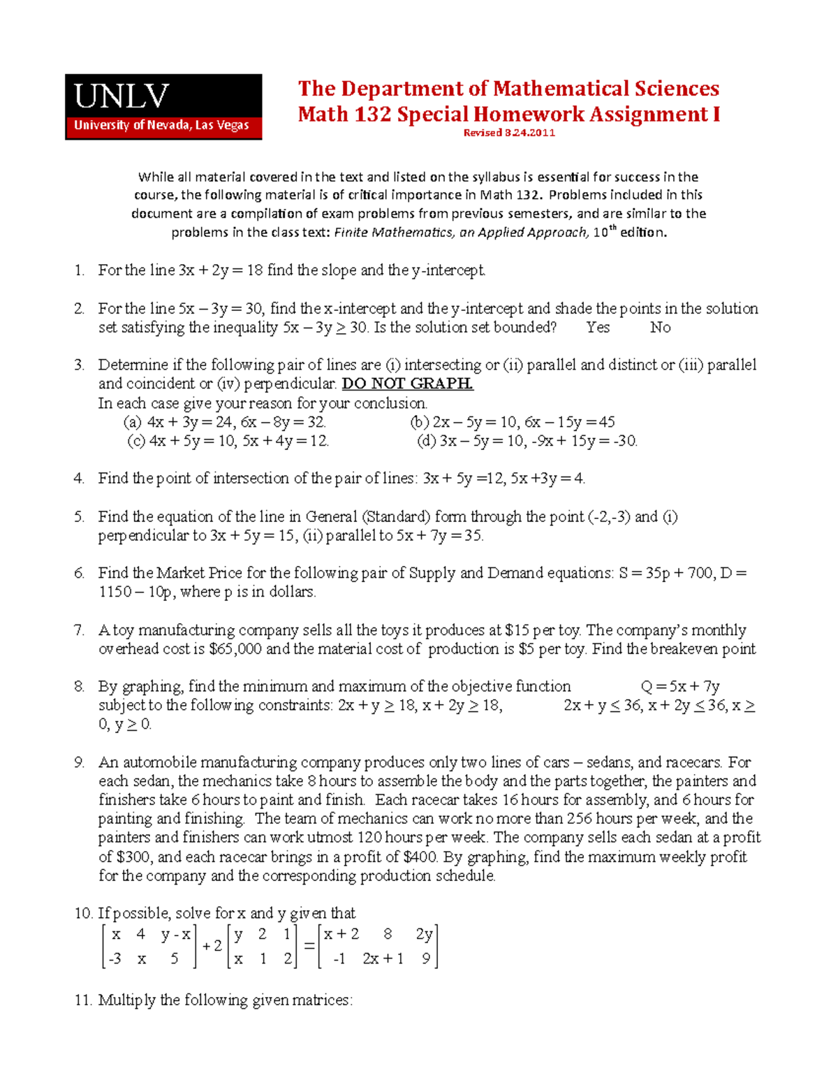 Econ 103 Hints Homework 1 Unlv University Of Nevada Las Vegas The Department Of Mathematical Studocu