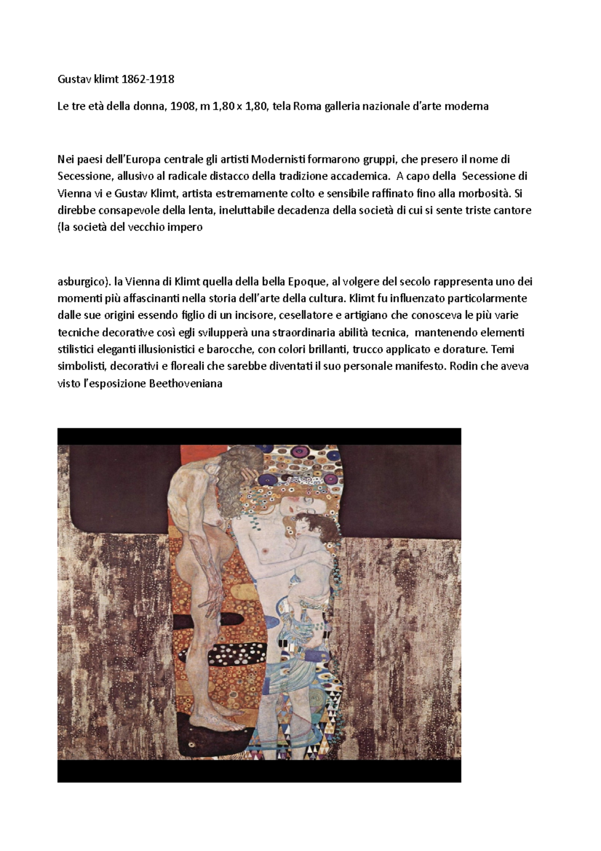 Klimt Voto 25 Gustav klimt 1862