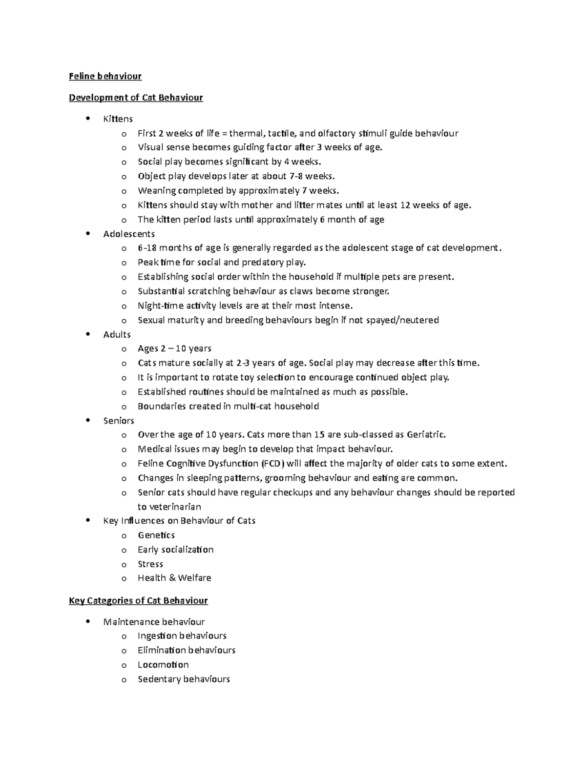 feline-behaviour-lecture-notes-5-feline-behaviour-development-of