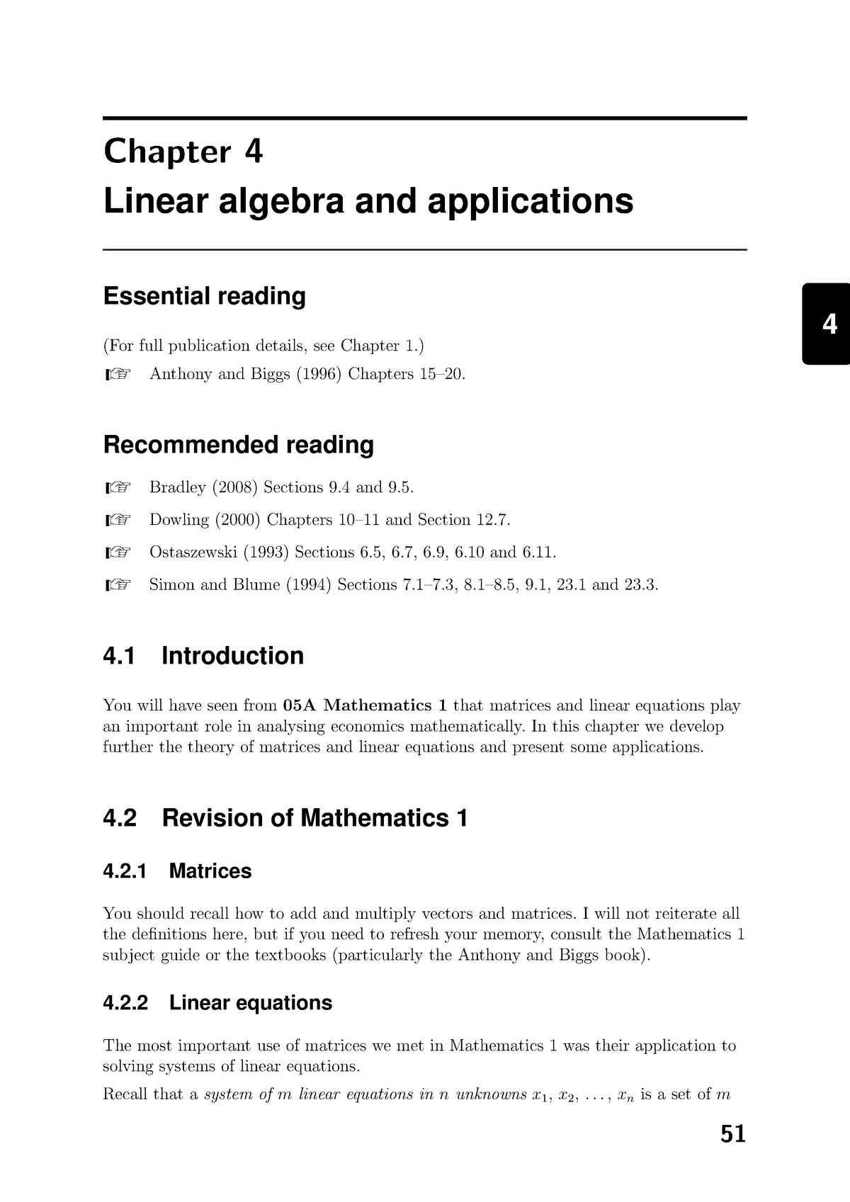 Linear Algebra And Applications - 4 Chapter 4 Linear Algebra And ...