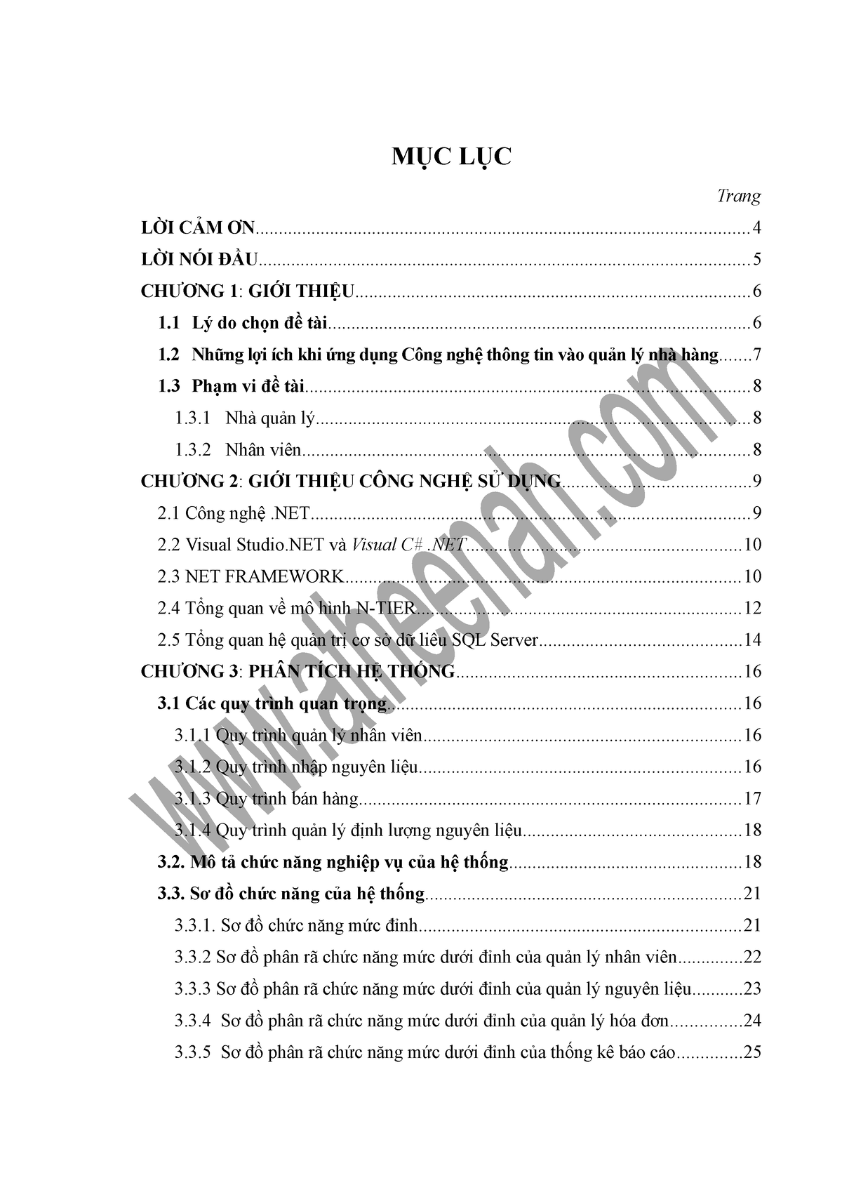 [ 123 doc] detaiphanmemquanlynhahang MỤC LỤC LỜI CẢM Studocu