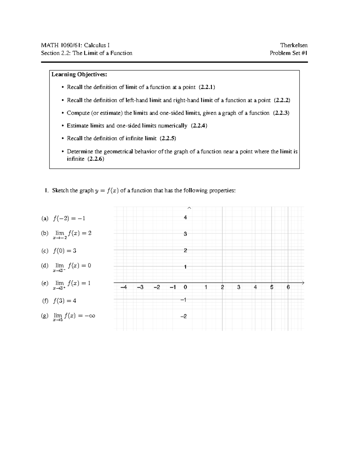 2-2 Problem Set 1 - Activity - MATH 1060/61: Calculus I Therkelsen ...