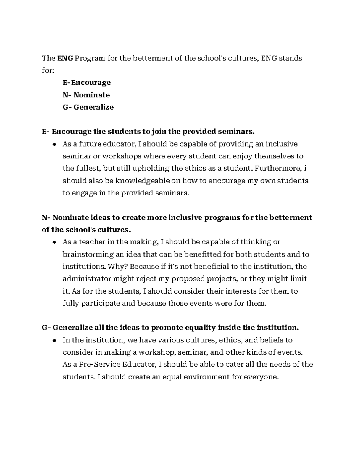 Educ 3 (ENG-2A)- School Culture- Andrada, Rafael G - The ENG Program ...