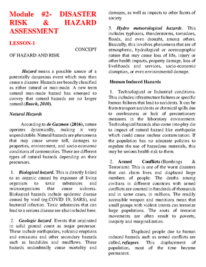 Module #4 Concept OF Disaster RISK Reduction (DRR) Concepts - MODULE-4 ...