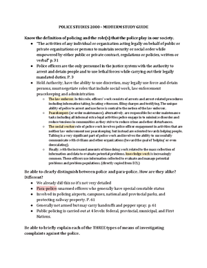 Police Studies 1000 Policing and Diversity - Diversity in Policing ...