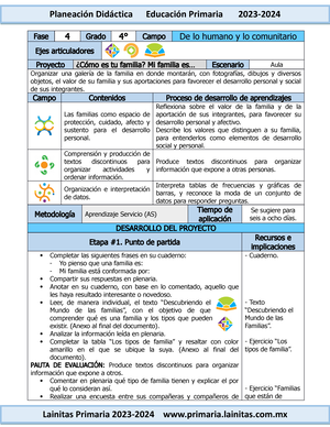 Plan De Estudios Para La Educacion Preescolar Primaria Y Secundaria