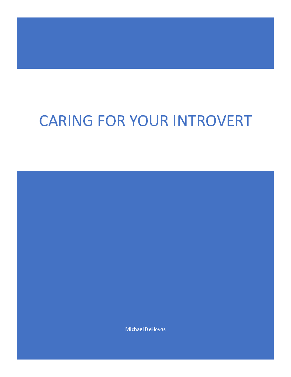 3 2 assignment writing plan caring for your introvert