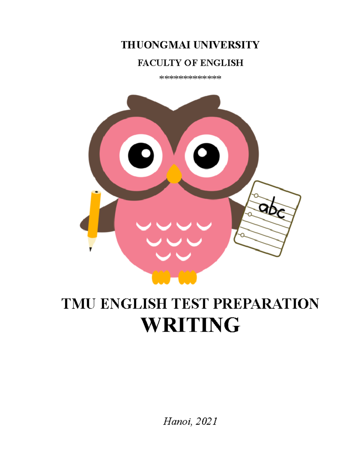 TMU English Test Preparation Writing revised - THUONGMAI UNIVERSITY ...