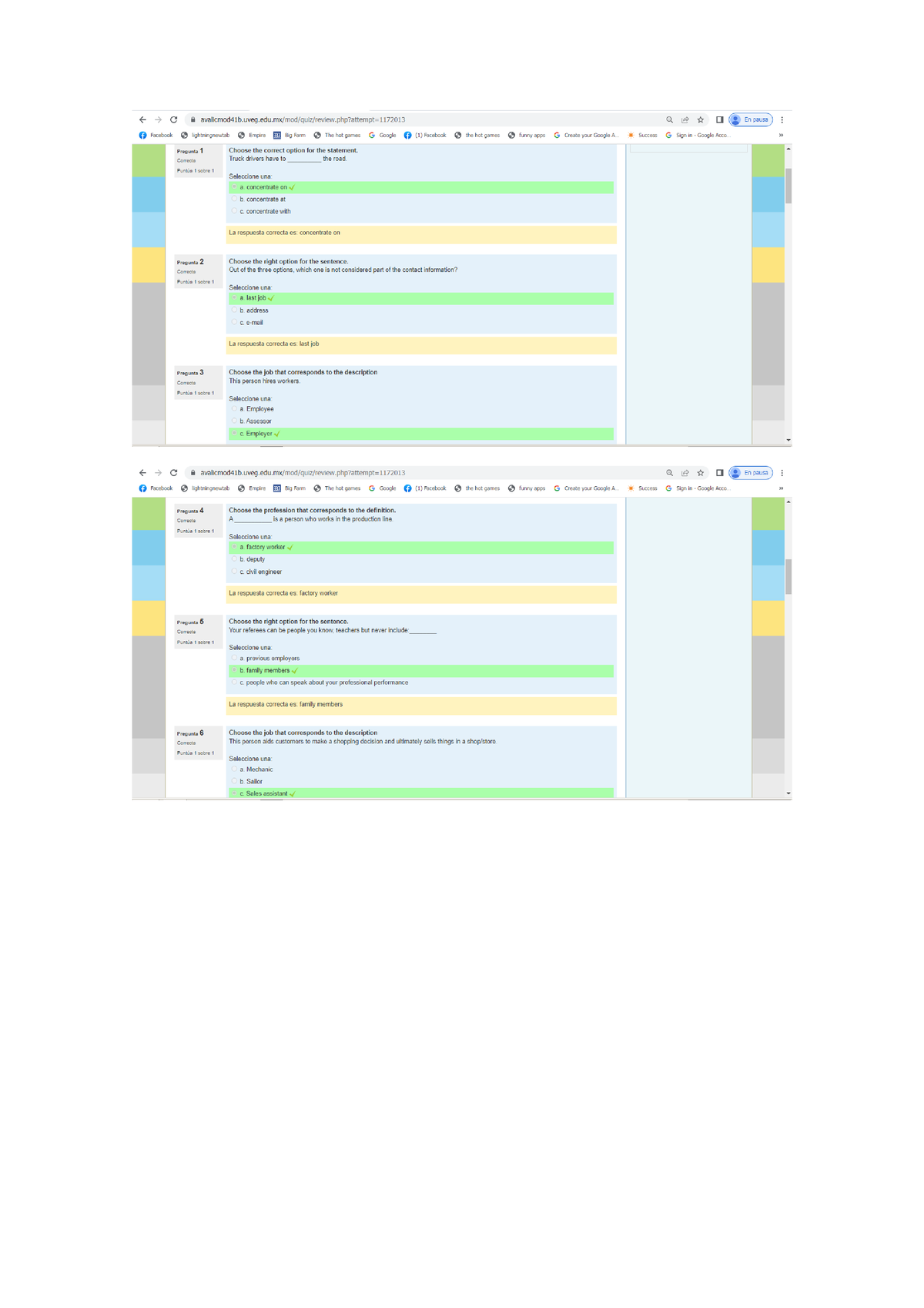 assignment 1 questionnaire unit 1 idioma extranjero iv v1