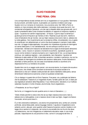 Fine pena: ora» di Elvio Fassone pubblicato da Sellerio: il carcere è una  morte parziale 