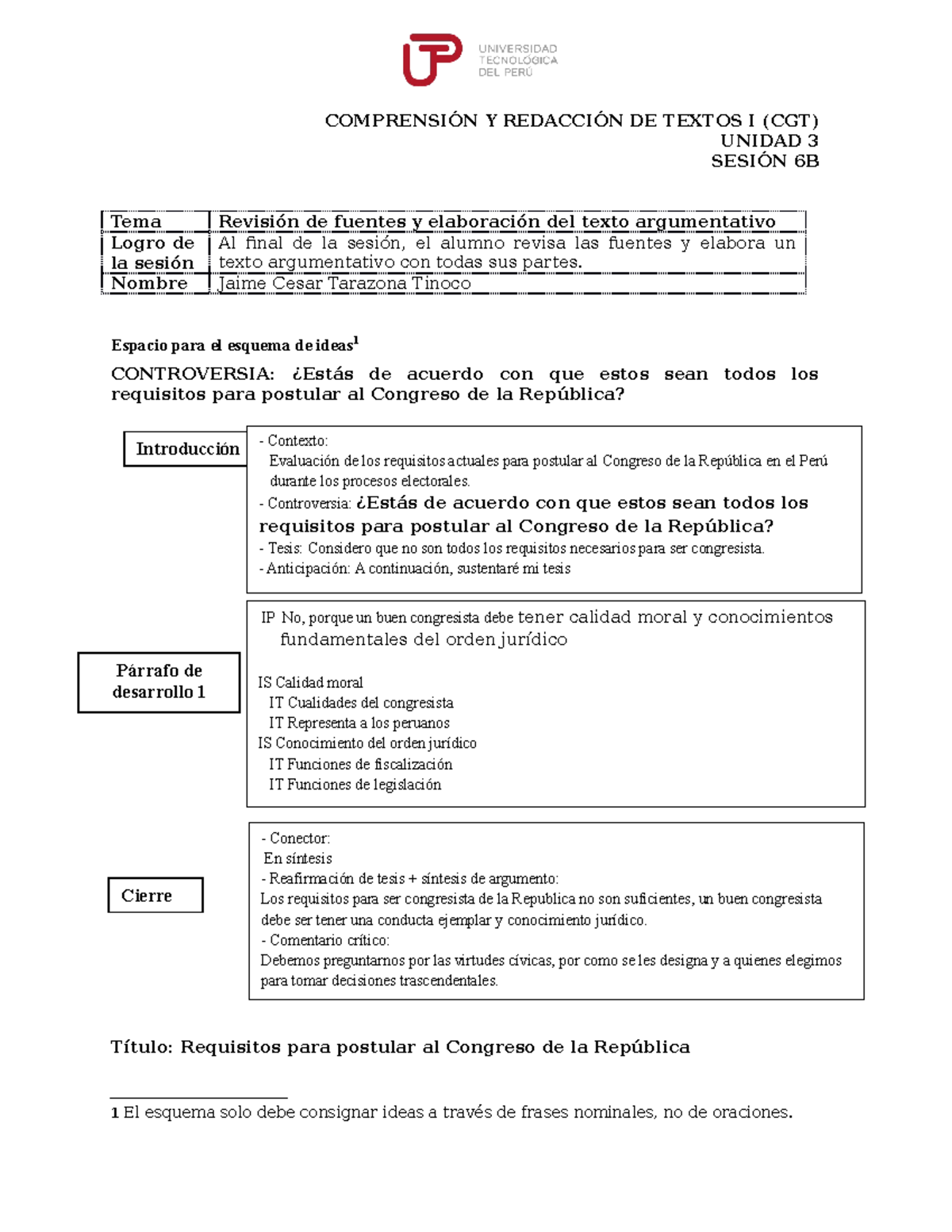 CRT1- 6B-Texto Argumentativo (requisitos Congreso)agosto CGT ...