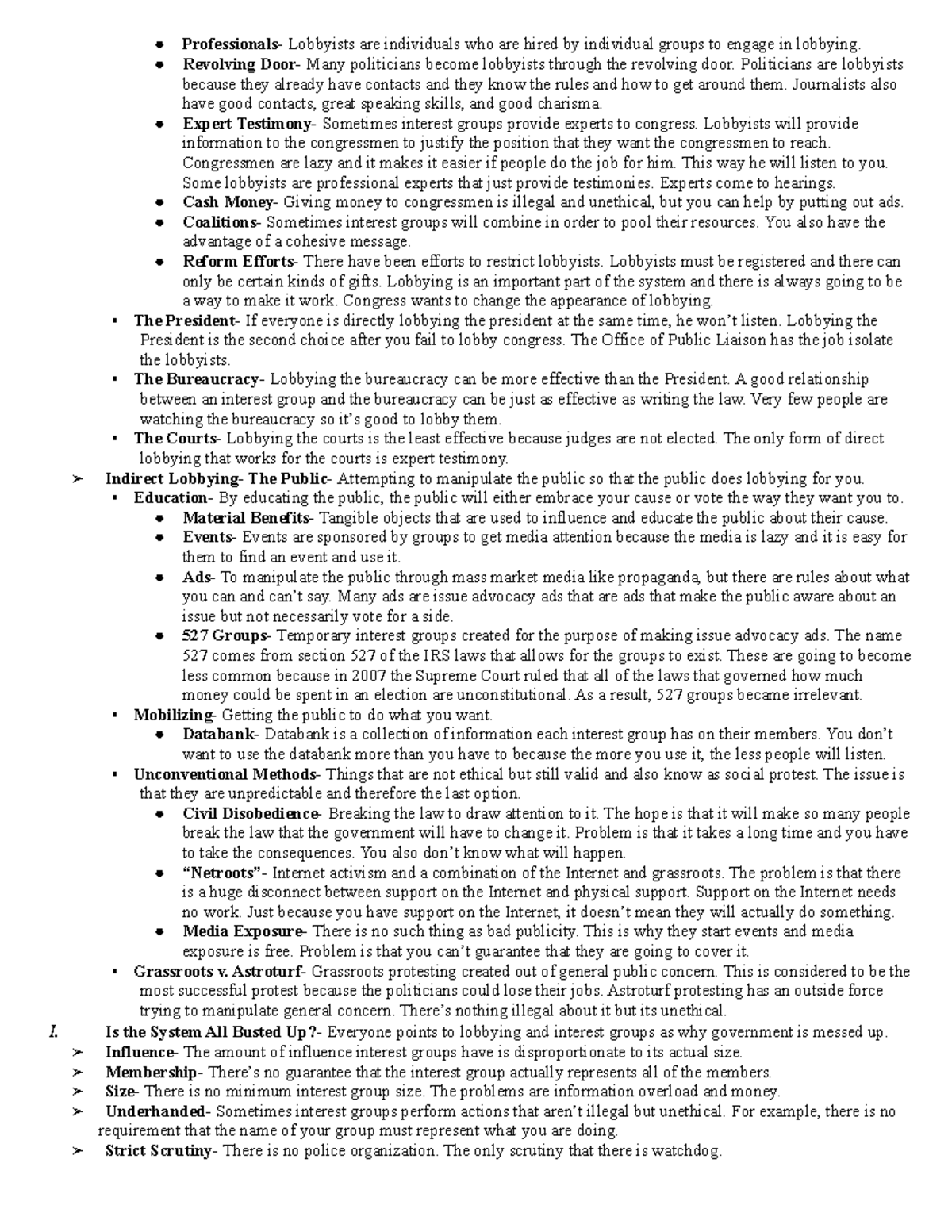 Us Politics: Key Developments - ucahp79