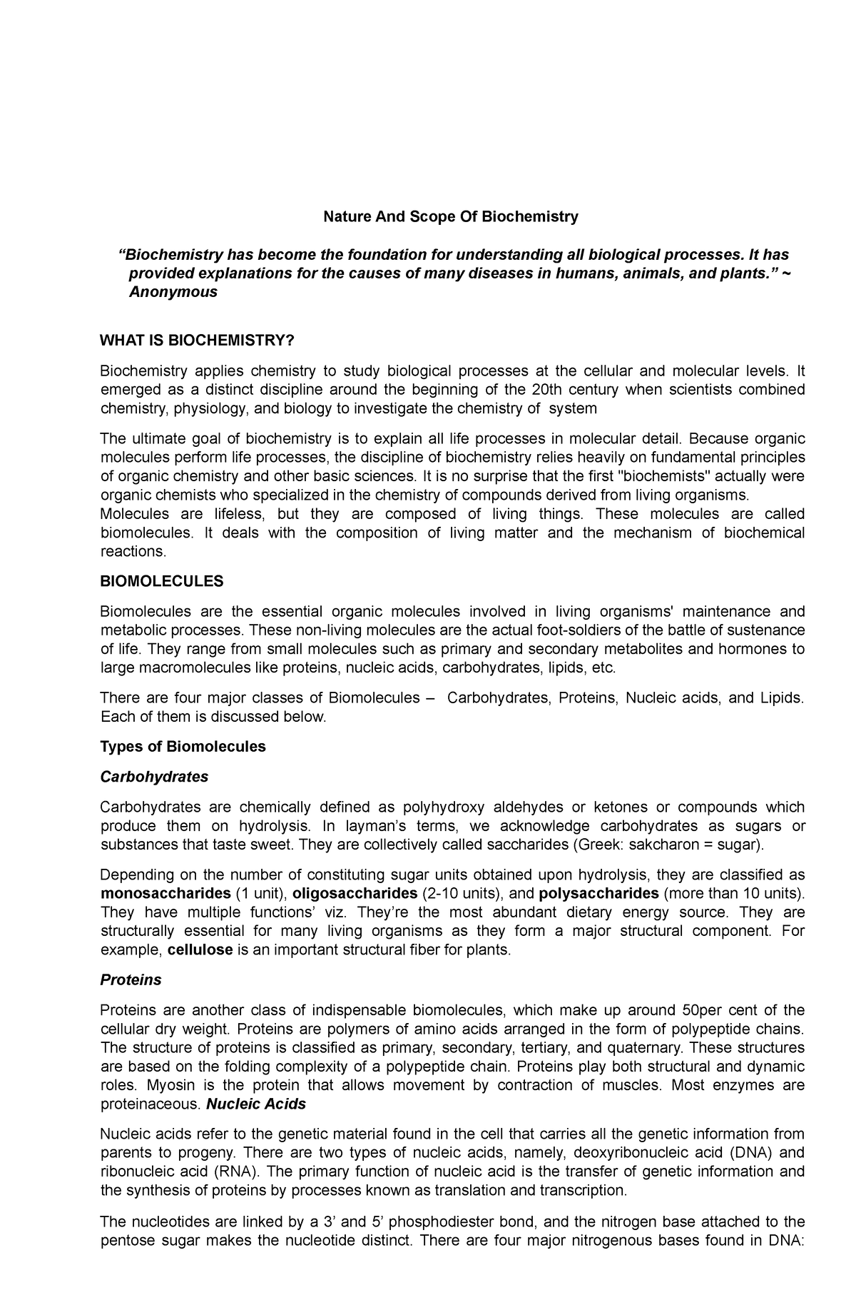 nature-and-scope-of-biochemistry-nature-and-scope-of-biochemistry