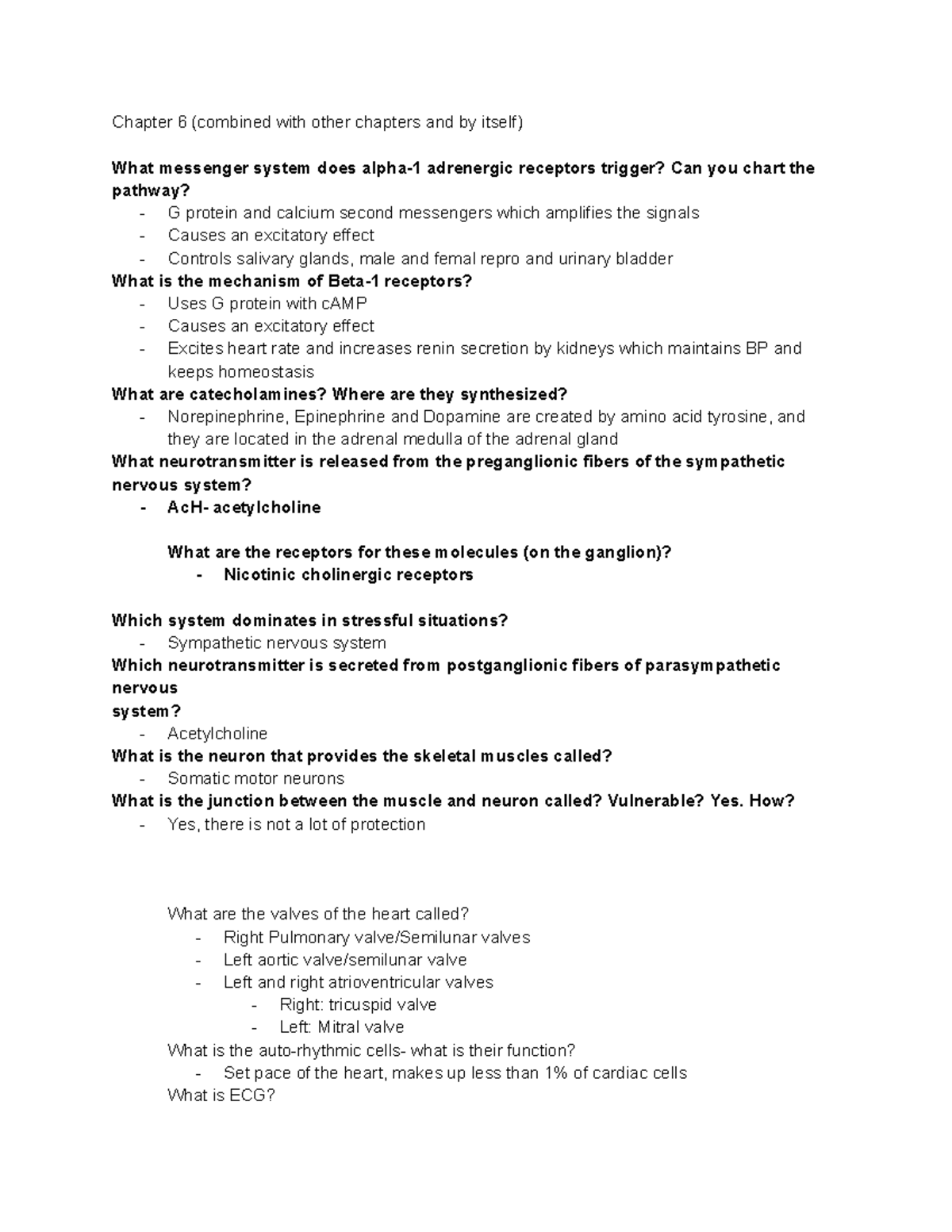 Chapter 6 (combined with other chapters and by itself) - How? Yes ...