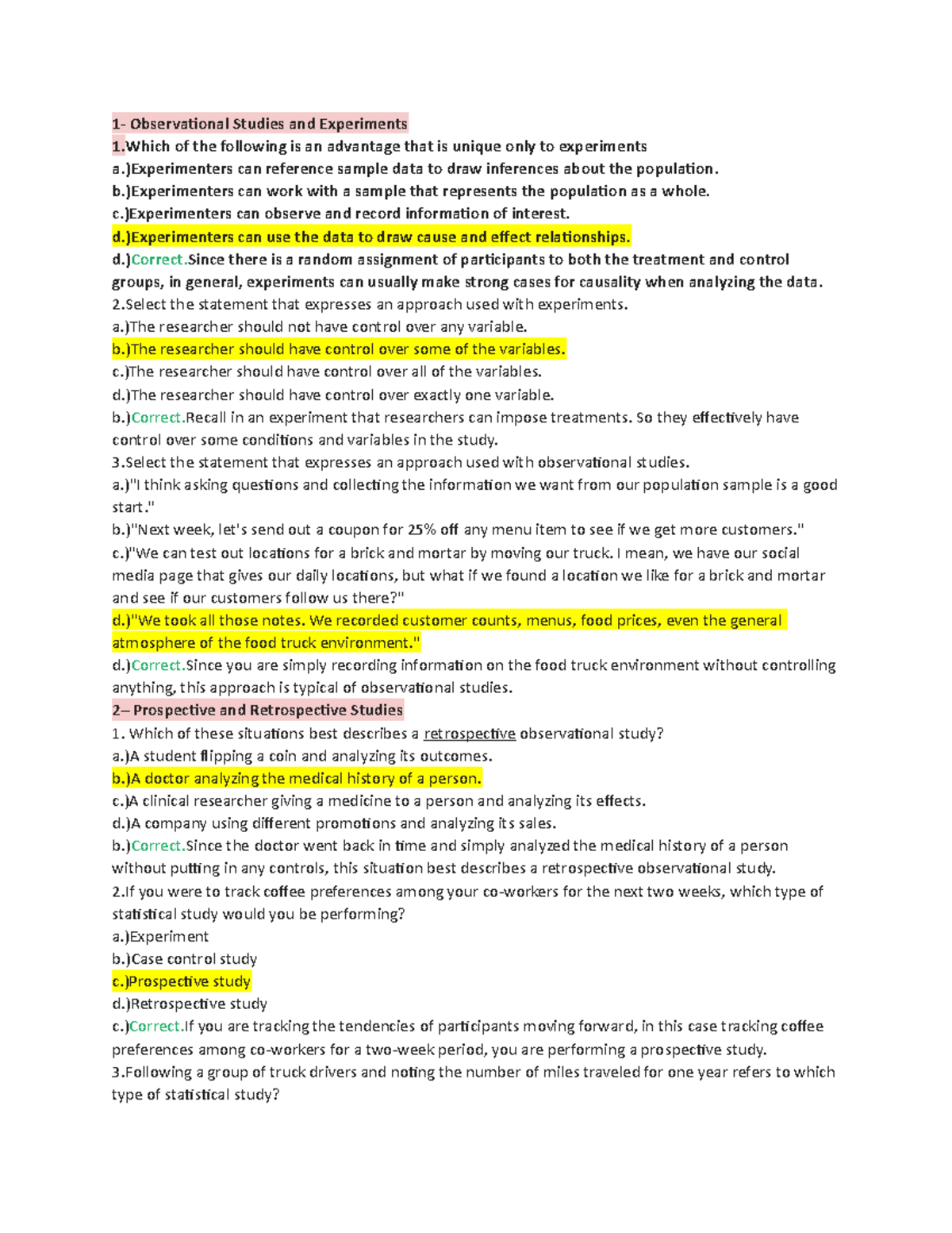 12 1 skills practice experiments surveys and observational studies answers