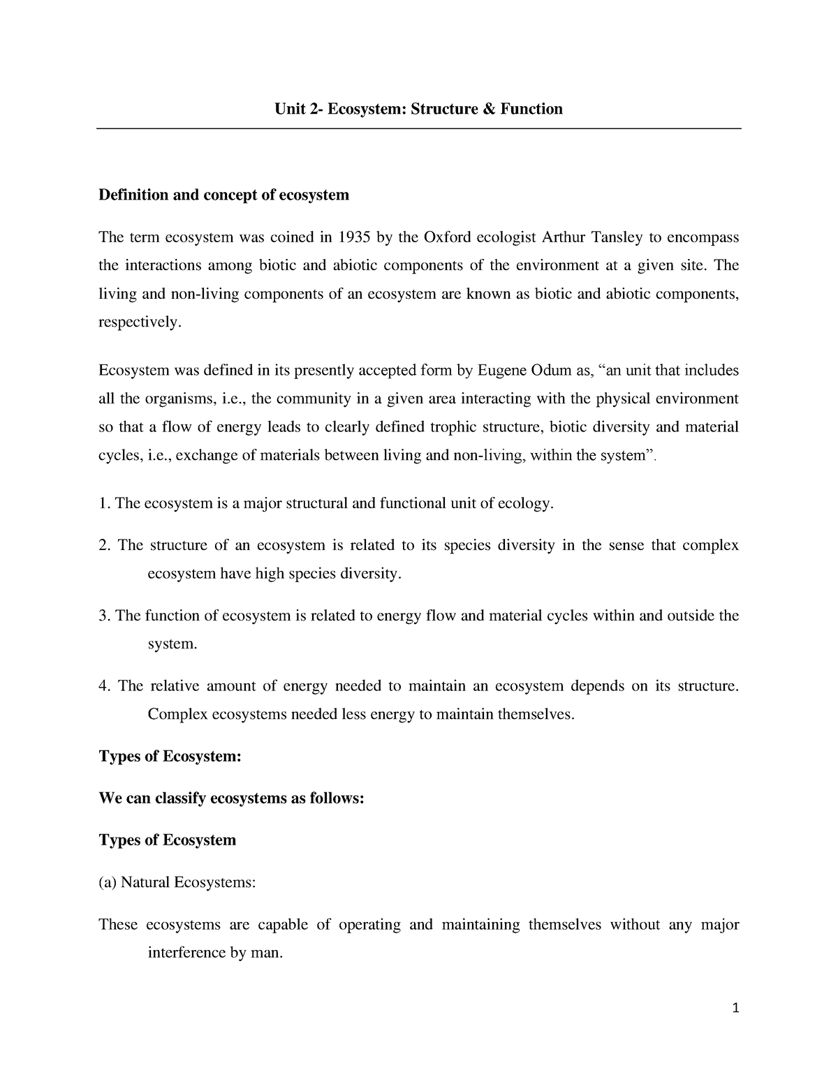 Unit 2 Ecosystem-1-37 - This Is Notes Of Ecosystem - Unit 2- Ecosystem ...