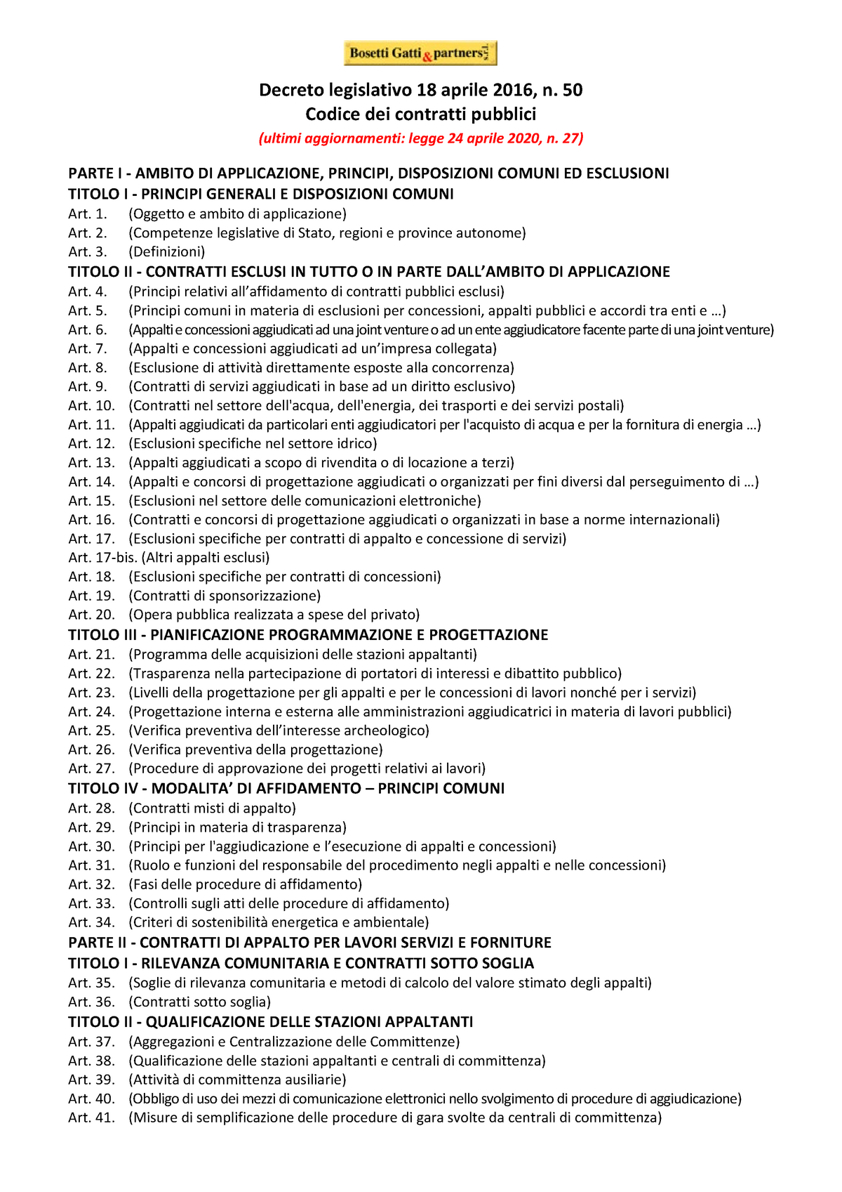 2016 0050 Codice Contratti Studocu