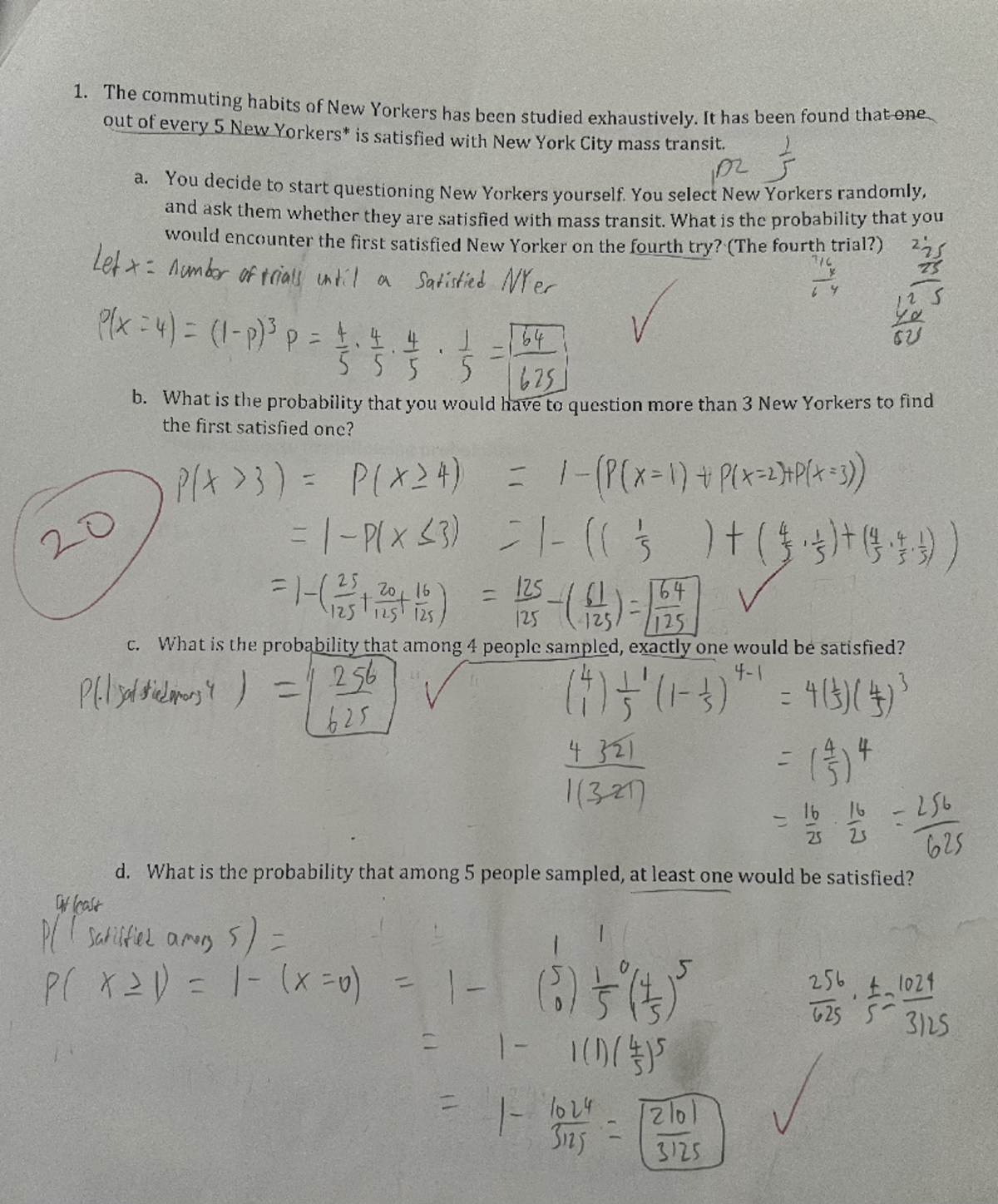 Stat213 Midterm Question And Answer - 1. The Out Commuting Habits Of 