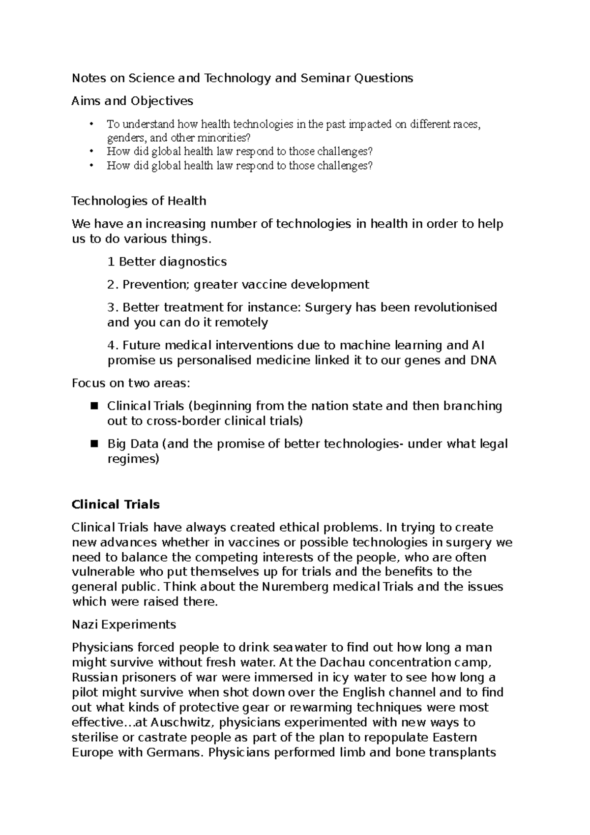 6 Tech Lecture Notes - Notes on Science and Technology and Seminar ...