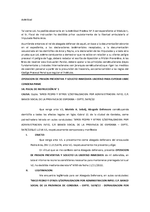 Acta de aprobacion del balance final - Acta Número ........ En la ...