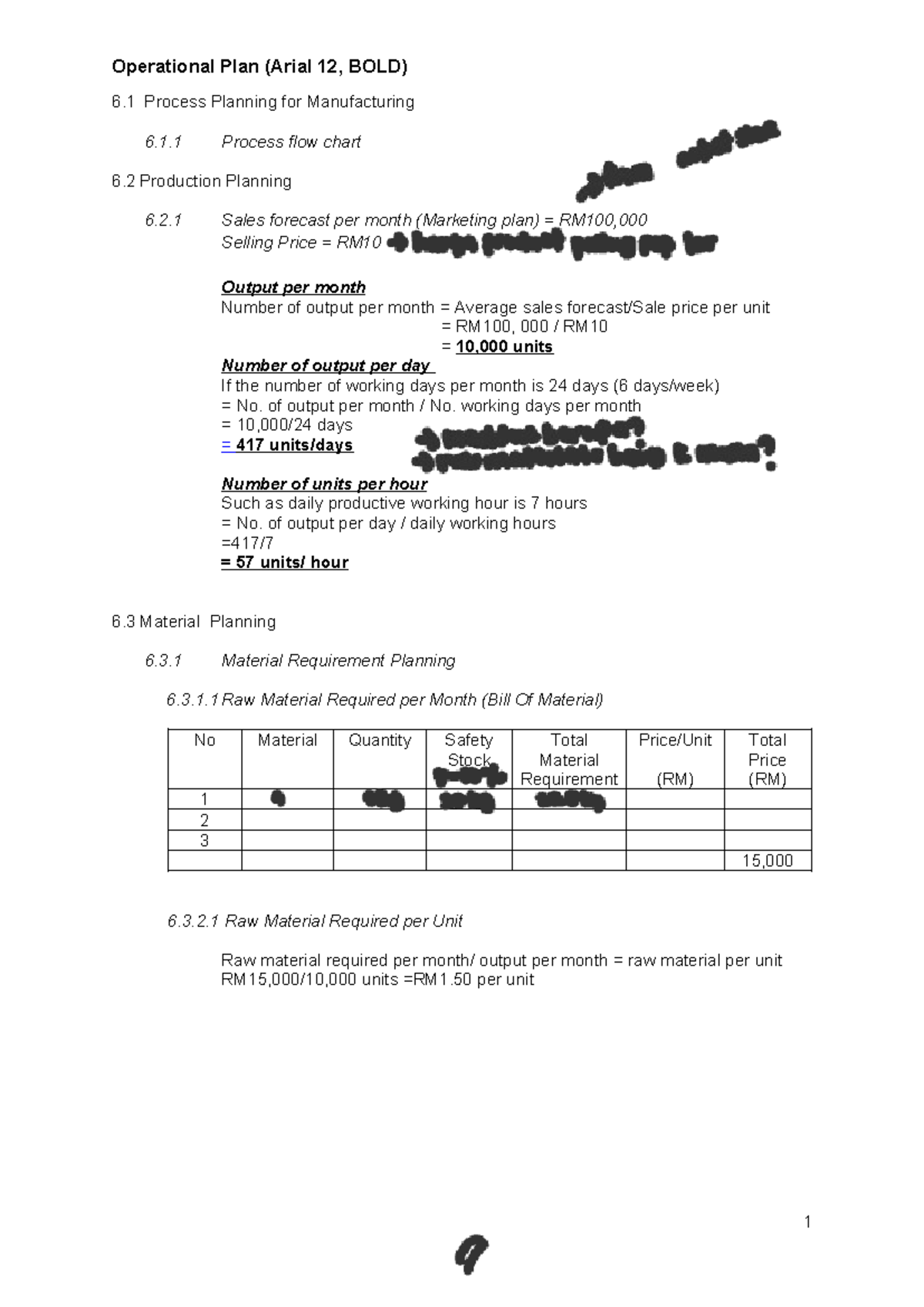 Template production plan ENT600 - Operational Plan (Arial 12, BOLD) 6 ...