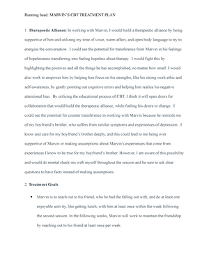 therapeutic relationship cbt essay