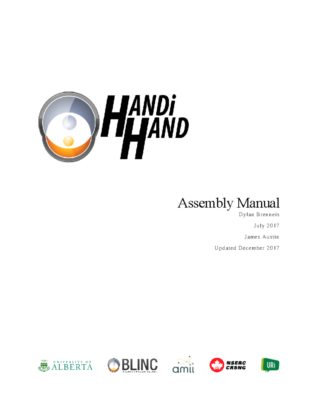 Assembly Manual - Assembly Manual Dylan Brenneis July 2017 James Austin ...