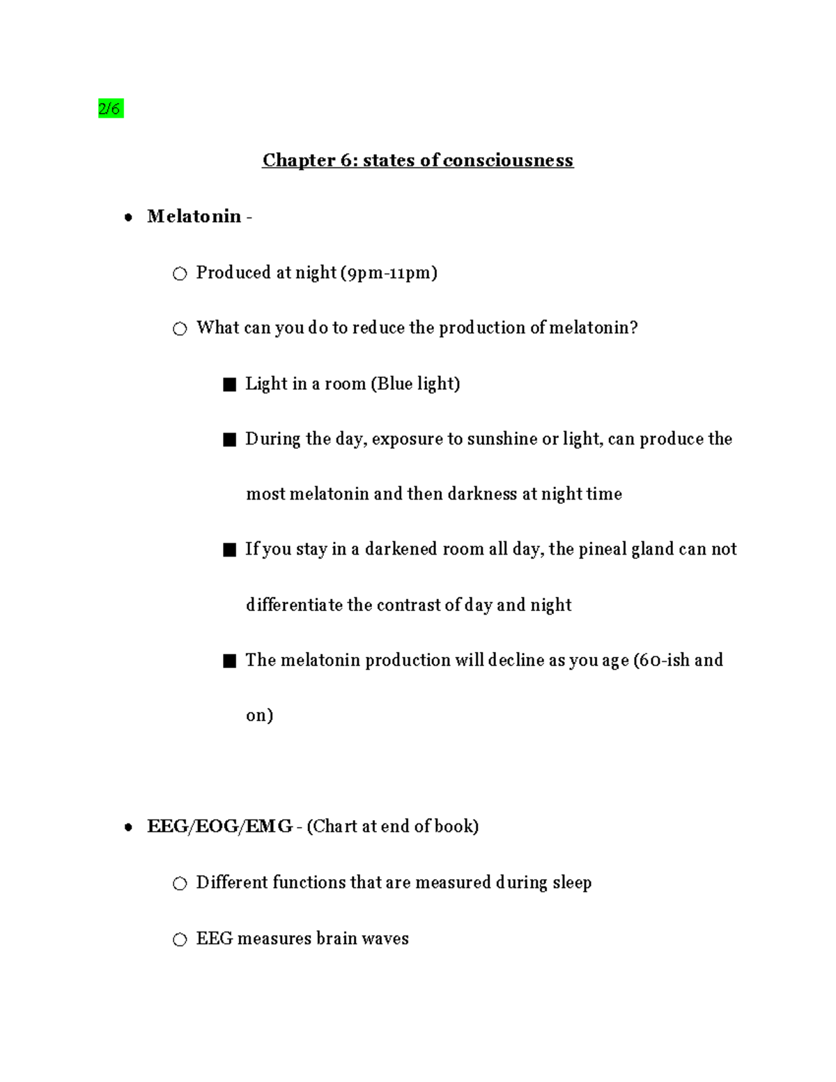 Conscious Questions - Psychology Lecture Spring Semester 2022 USFCA - 2 ...