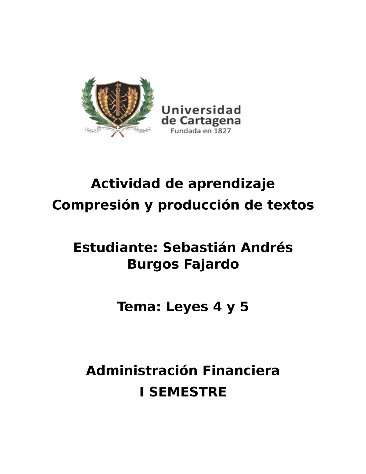 Administracion Financiera - Actividad De Aprendizaje Compresión Y ...