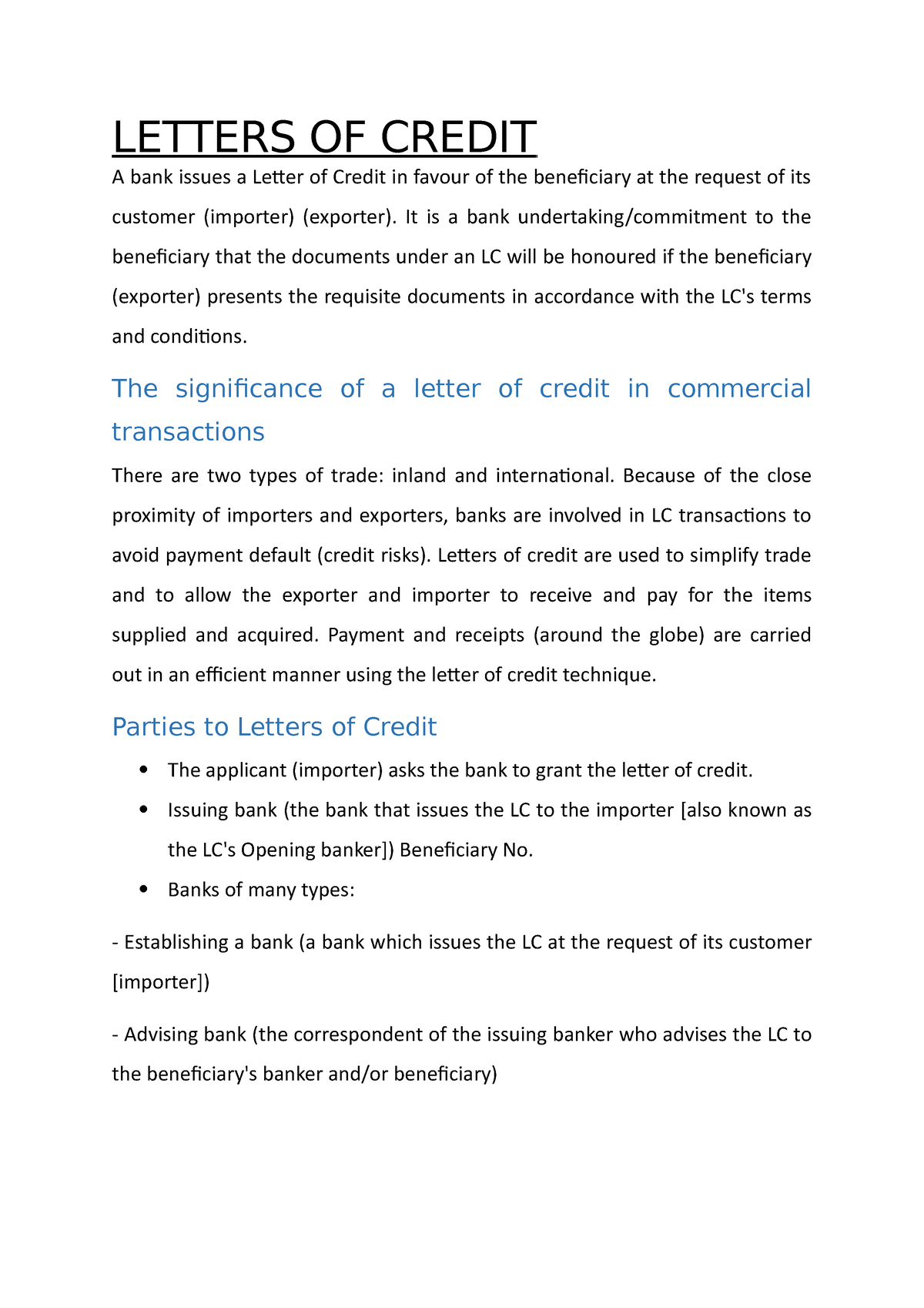 letters-of-credit-letters-of-credit-a-bank-issues-a-letter-of-credit