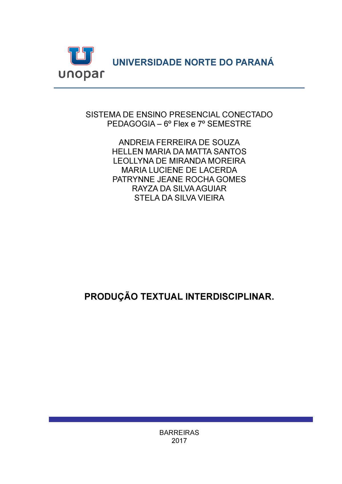 Projeto De Ensino Em Letras Unopar EDUKITA