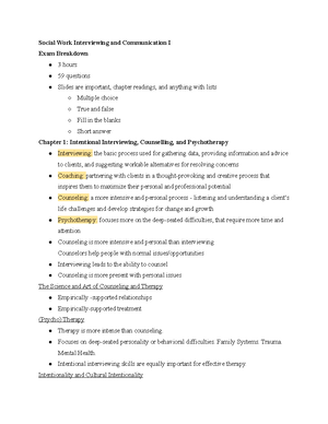 Theory of Social Work Notes - Week 1: Tuesday, September 4 and Thursday ...
