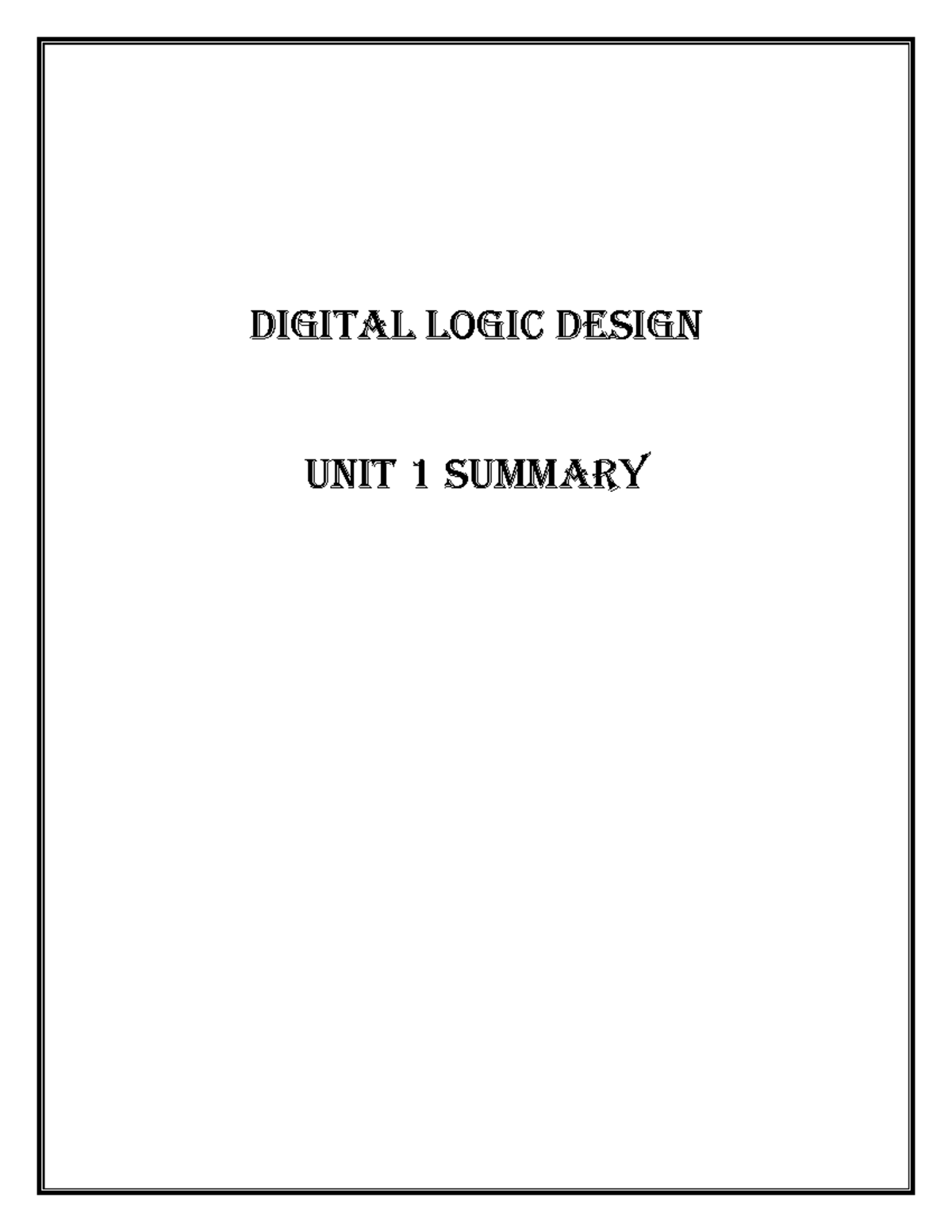 dld-unit-1-summary-digital-logic-design-unit-1-summary-advantages-of