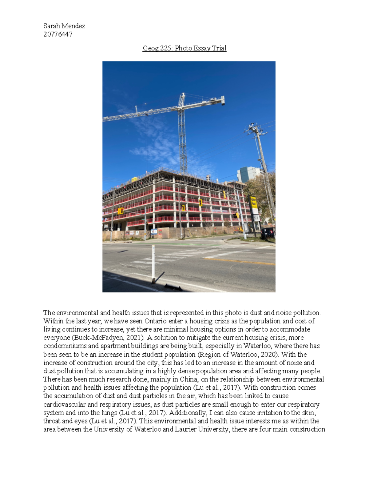 Geog 225-Photo Essay Trial - Sarah Mendez 20776447 Geog 225: Photo ...