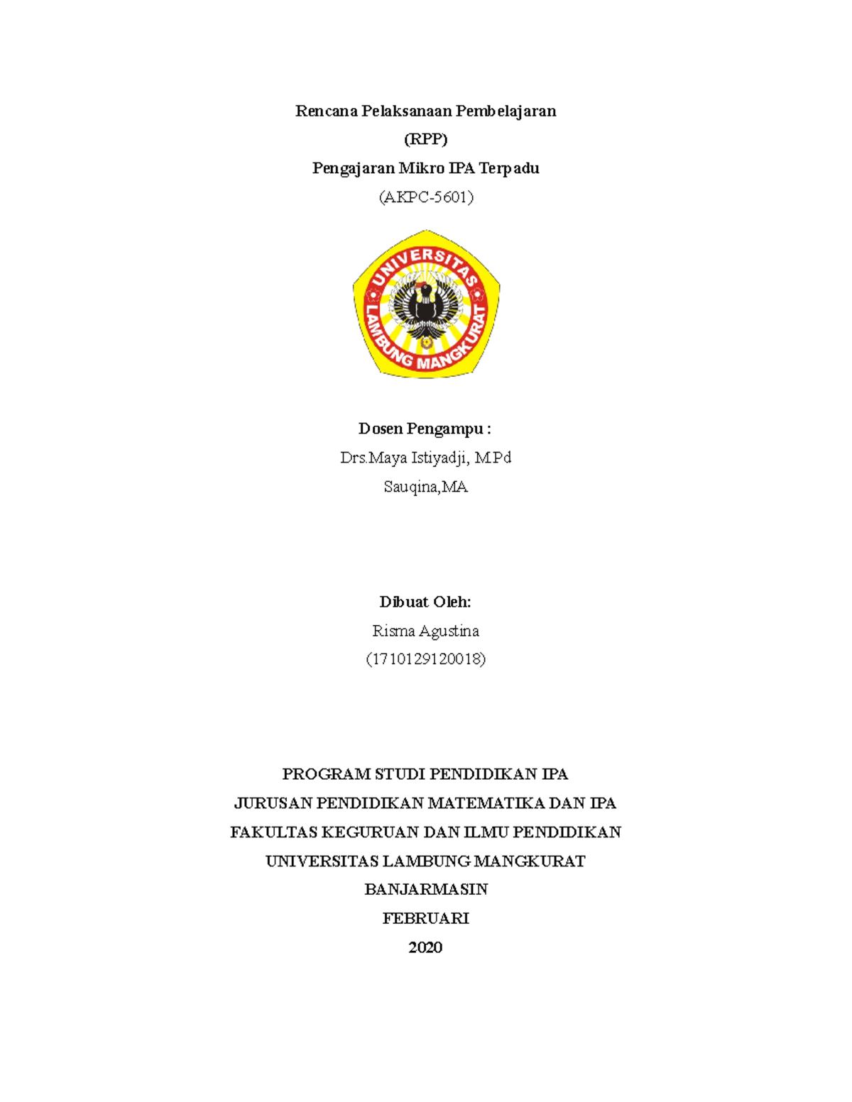 RPP Interaksi 1 - Catatan Kuliah - Rencana Pelaksanaan Pembelajaran ...