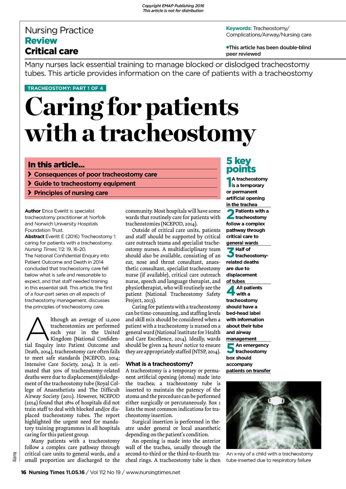 dissertation on tracheostomy care