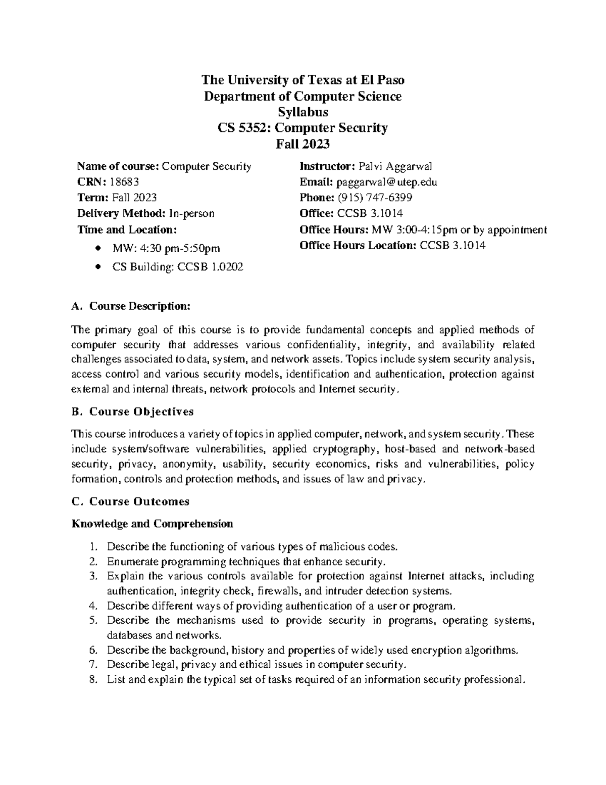 Ut Syllabus - v6akdou