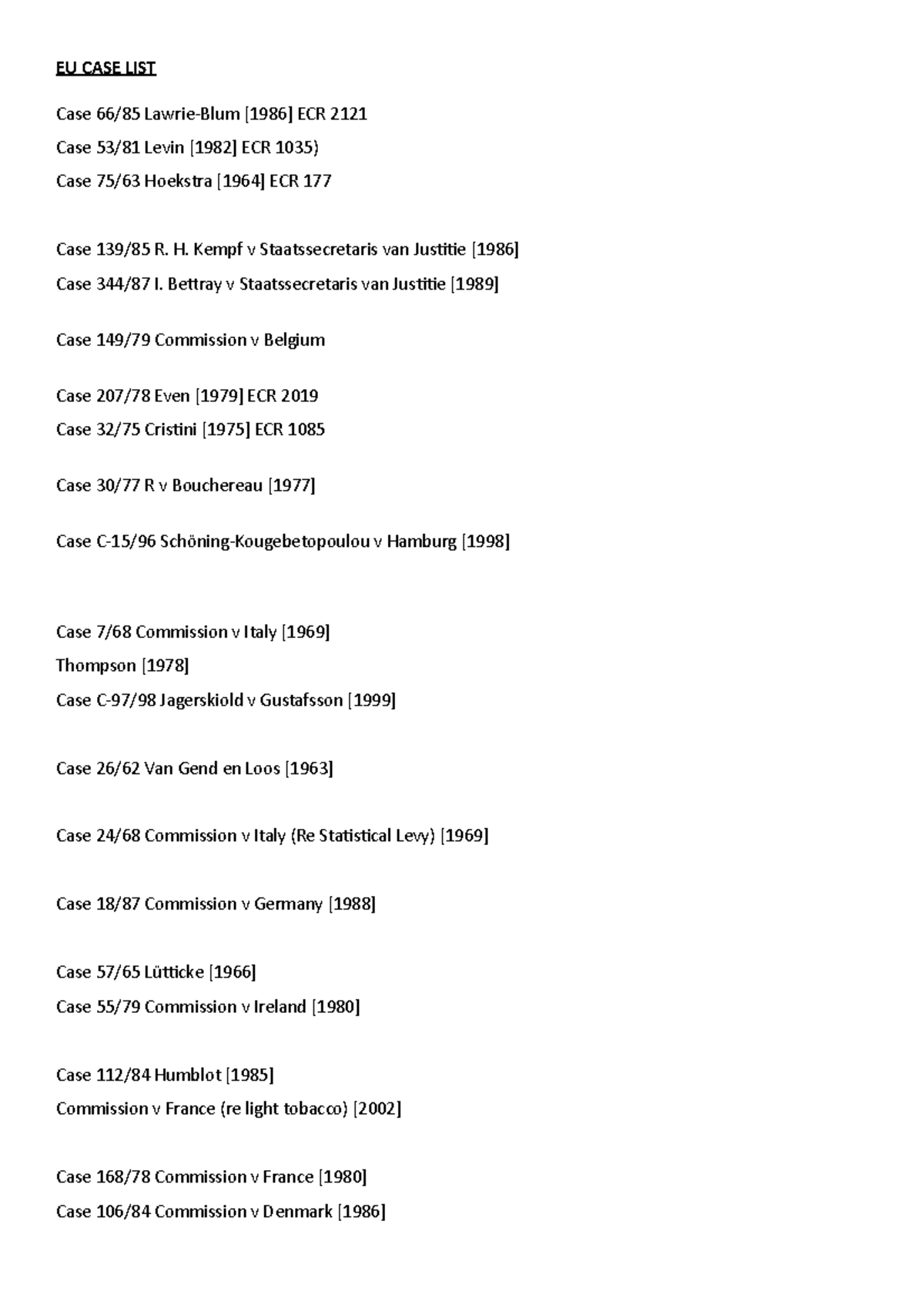 case-list-for-exam-case-list-used-for-exam-eu-case-list-case-66-85