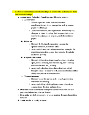 Health Assessment - Exam 1 - Health Assessment Exam 1 Chapter 1 ...