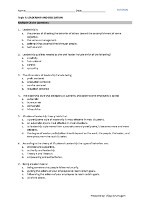 Topic 6 Employee Development - Name ...