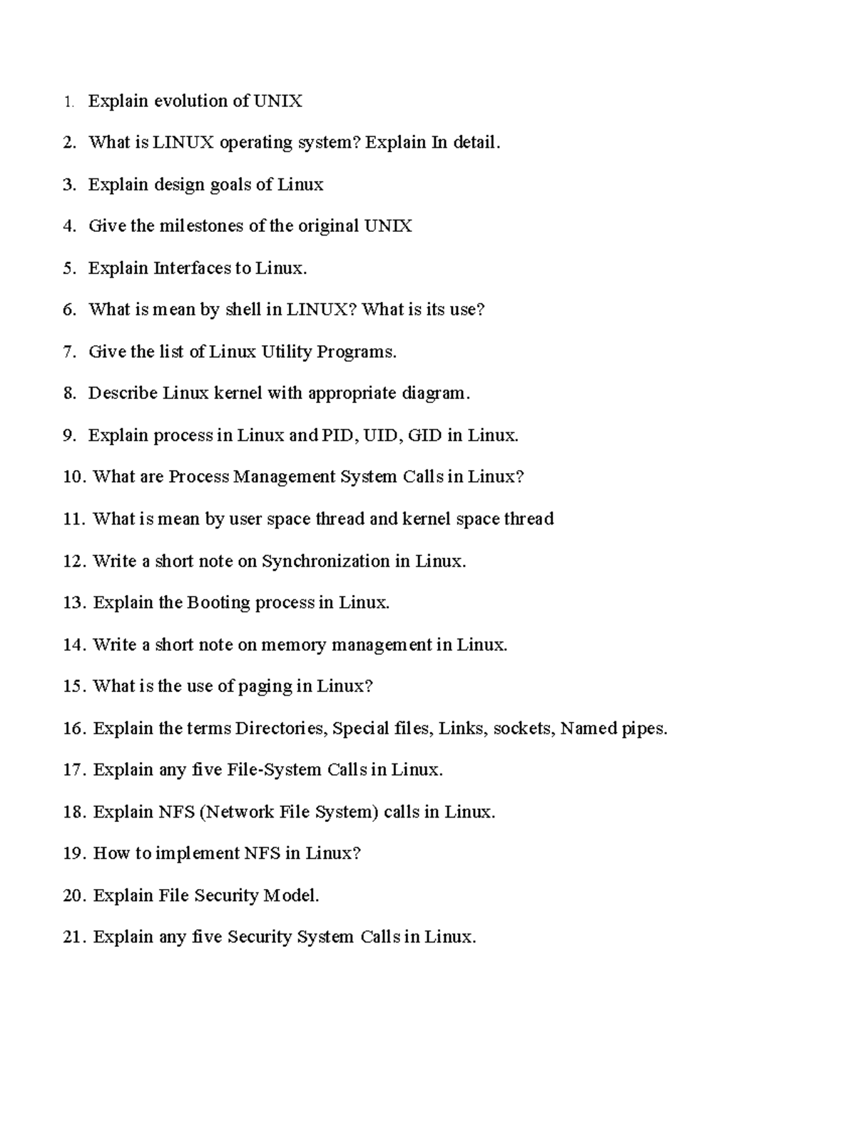 Case study guide explain evolution of unix what is linux operating
