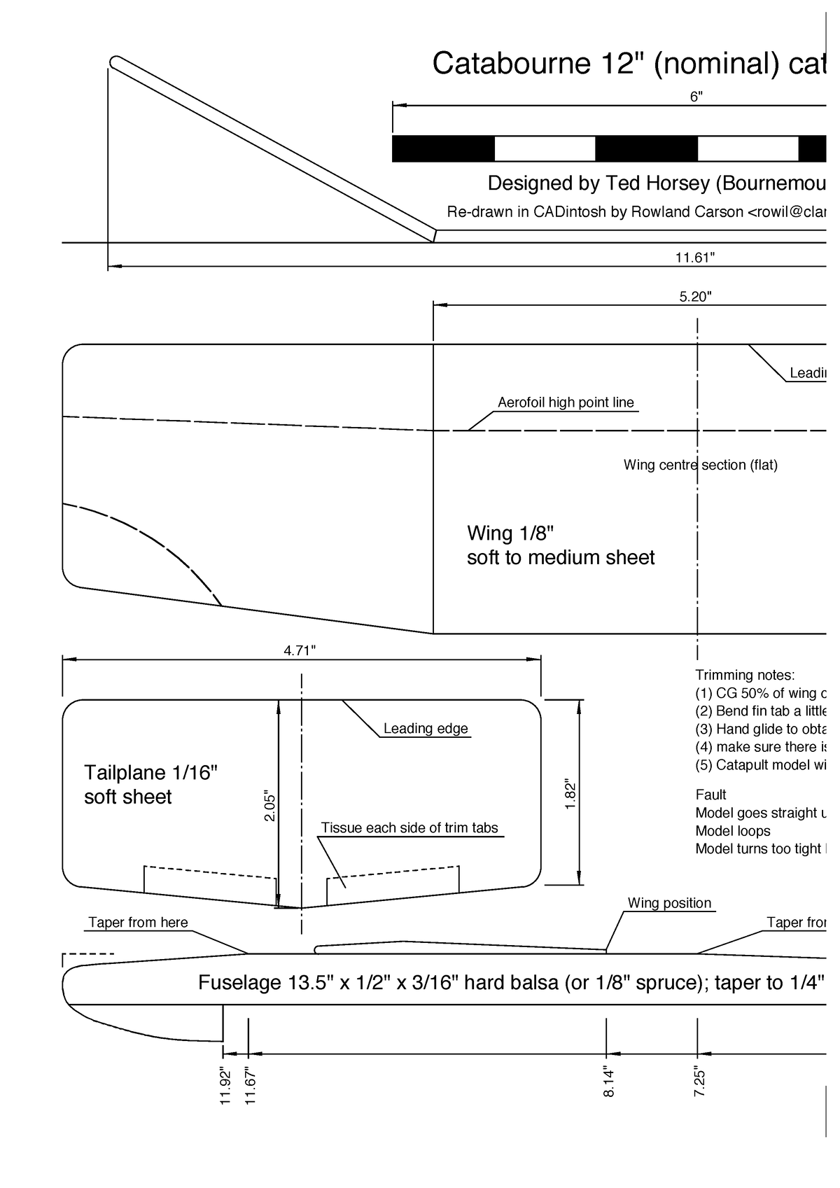 A4catabourne - Template - Leading edge Leading Aerofoil high point line ...