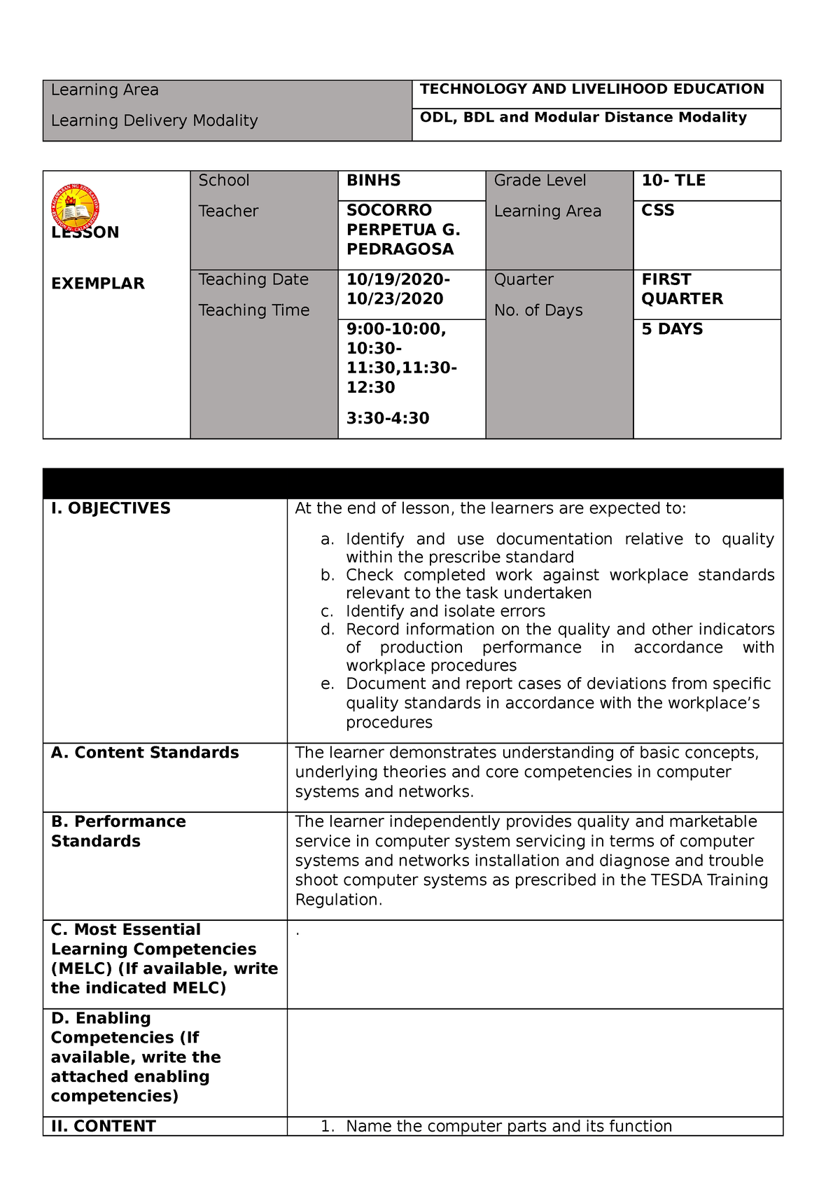 le-module-2-lesson-exemplar-grade-10-physics-studocu