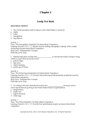 Chapter 3 - Class notes - Chapter 3: Intercultural communication ...