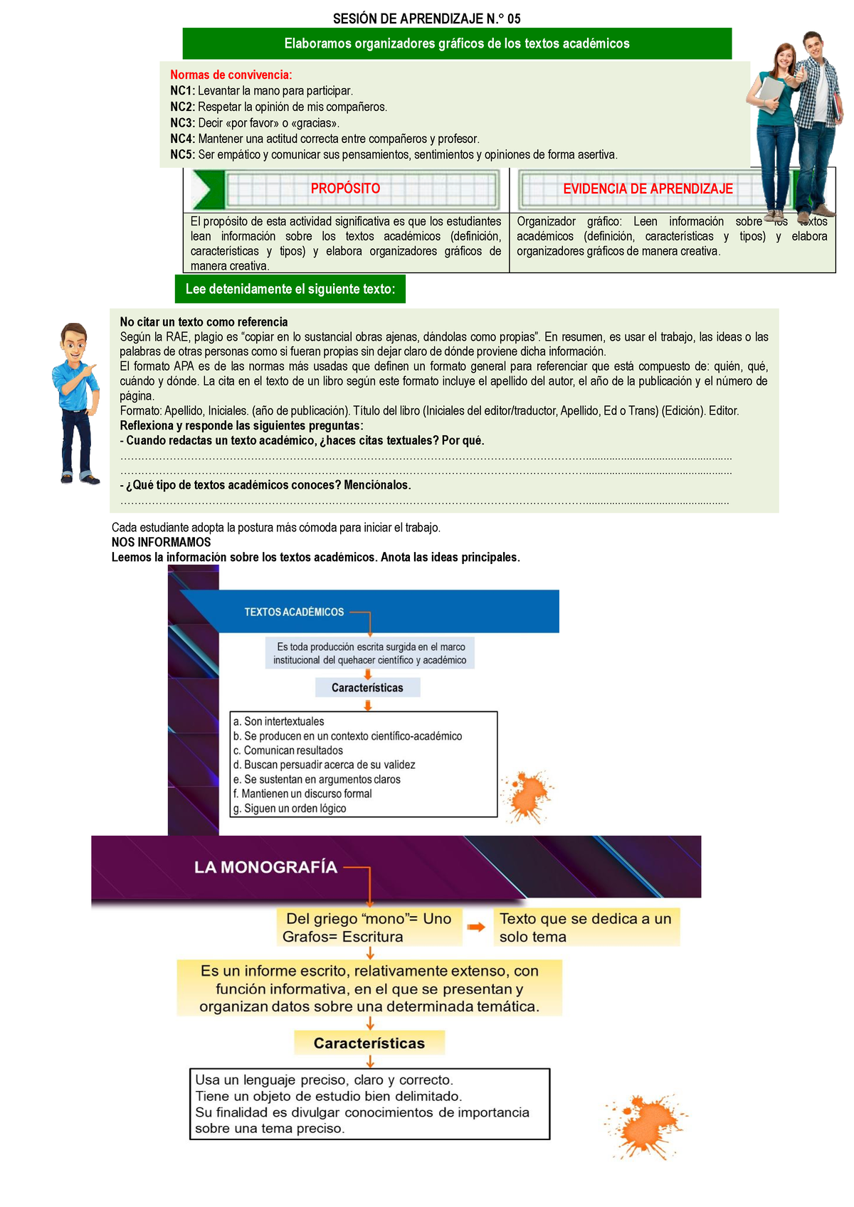 Sesión DE Aprendizaje N°05 - SESI”N DE APRENDIZAJE N.∞ 05 Cada ...