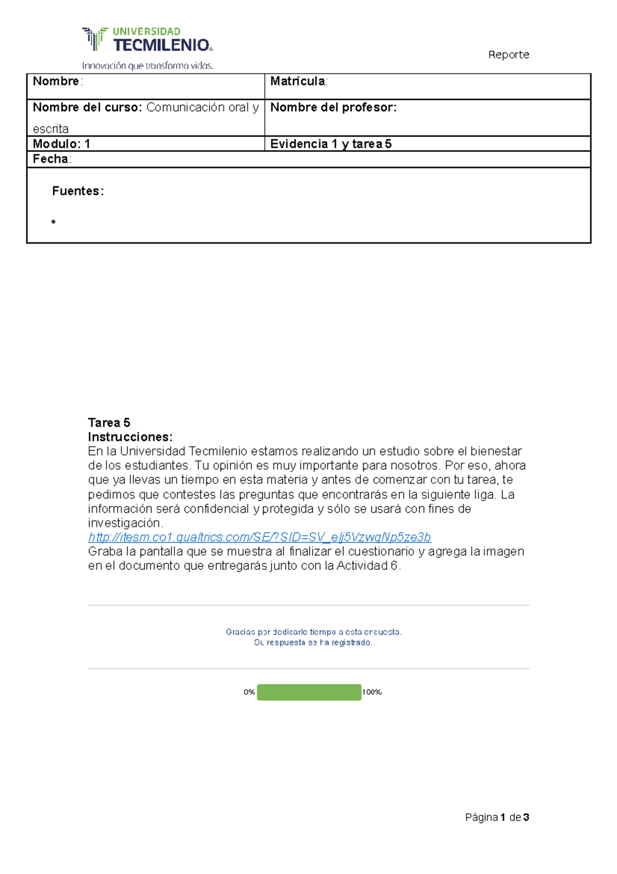 Eviencia numero 1 comunicacion efectiva ooo - Reporte Nombre ...