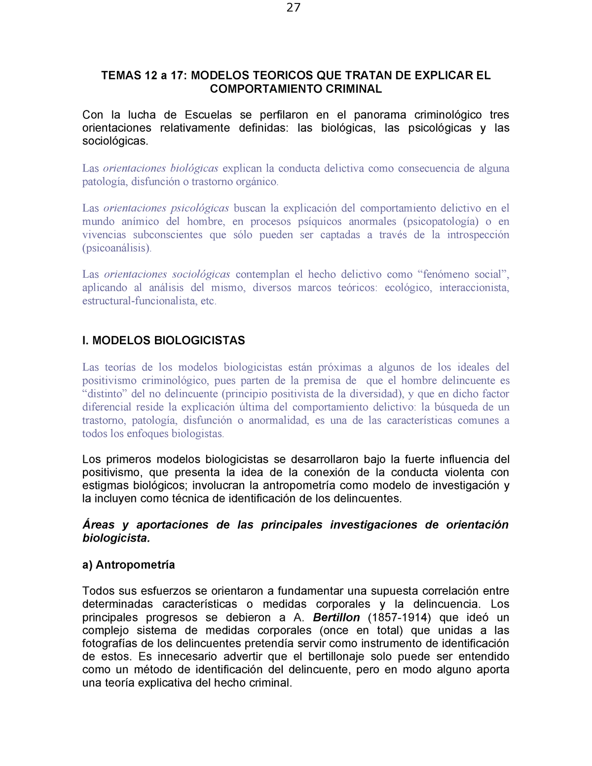 Tema 5 modelos teóricos - 27 TEMAS 12 a 17: MODELOS TEORICOS QUE TRATAN DE  EXPLICAR EL - Studocu