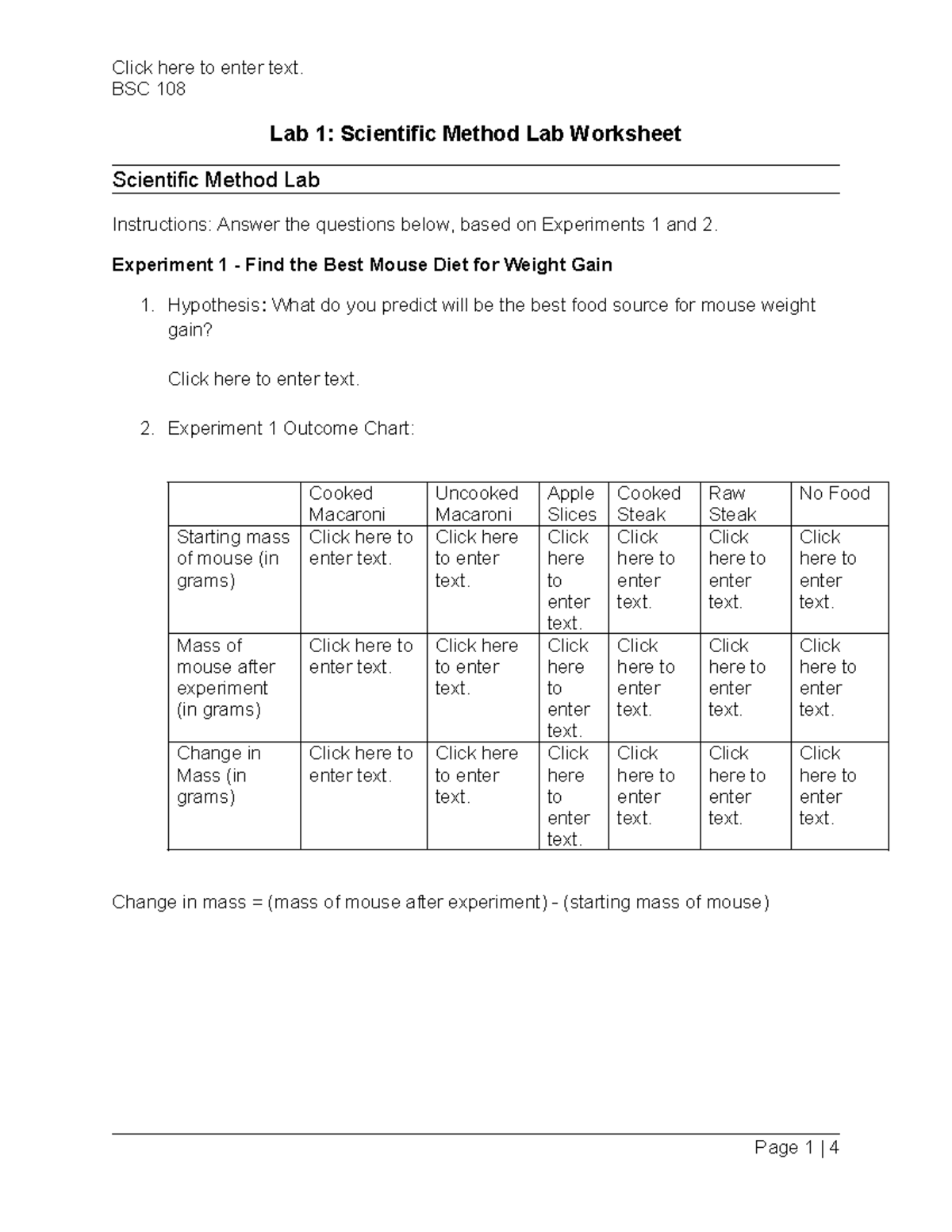 Lab-1-Scientific-Method-Lab-Worksheet - BSC 108 Lab 1: Scientific ...